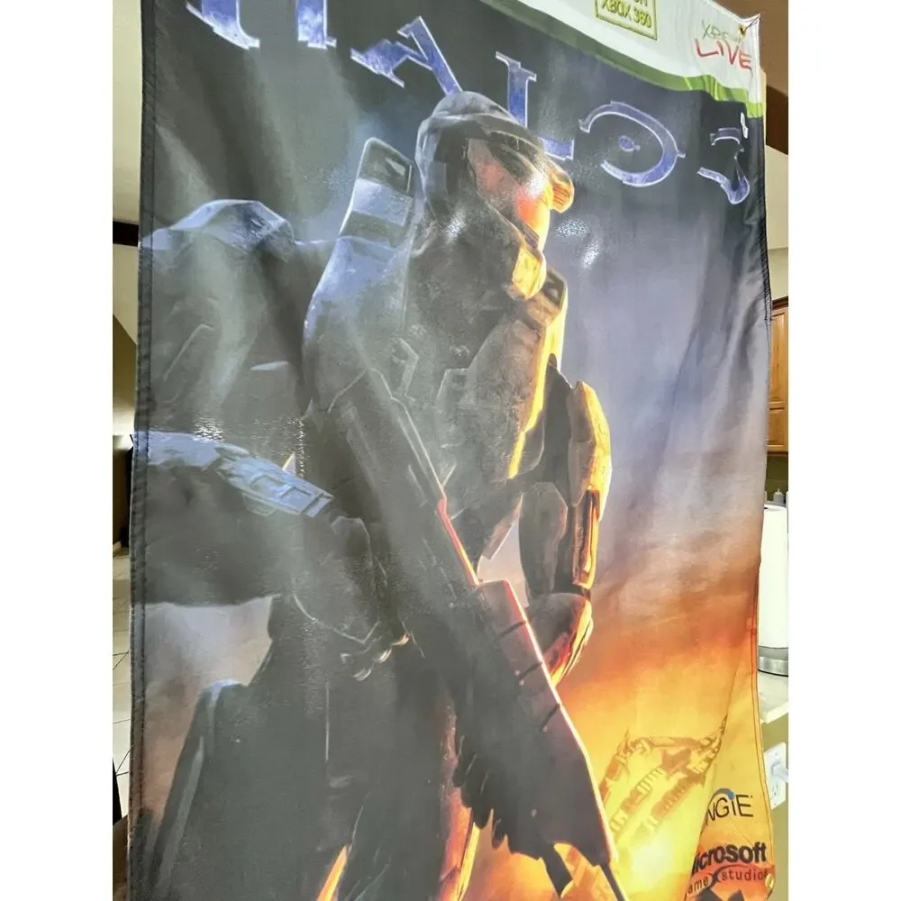 Halo 3 5ft Flag Microsoft XBOX 360 2007 Banner Poster Bungie Master Chief